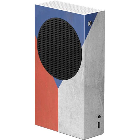 Czech Republic Flag Distressed Xbox Series S Console Skin