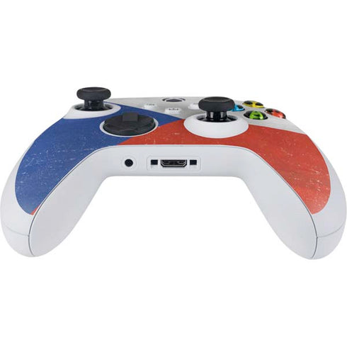 Czech Republic Flag Distressed Xbox Series S Controller Skin