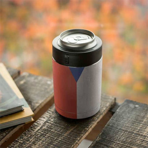 Czech Republic Flag Distressed Yeti Colster Can Insulator Skin
