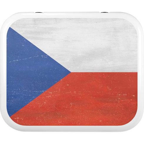 Czech Republic Flag Distressed YETI Roadie 24 Hard Cooler Skin