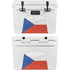 Czech Republic Flag Distressed YETI Tundra 35 Hard Cooler Skin