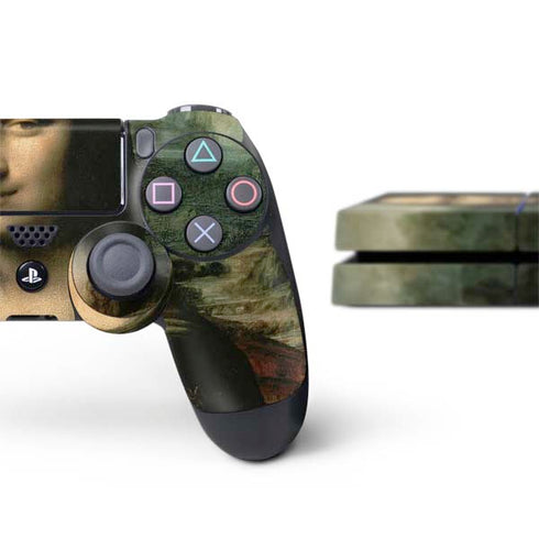 Leonardo da Vinci Mona Lisa PS4 Console and Controller Bundle Skin