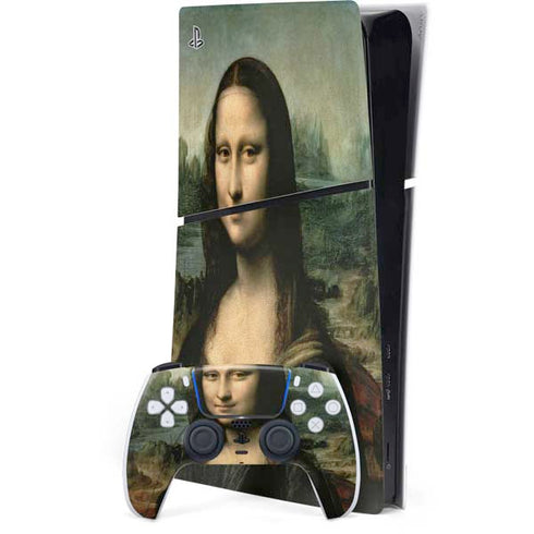 da Vinci - Mona Lisa by Da Vinci PS5 Slim Digital Edition Bundle Skin