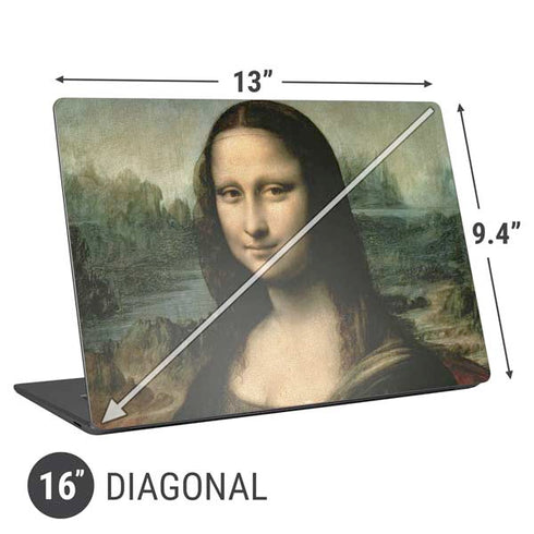 Leonardo da Vinci Mona Lisa Universal Laptop 16in (13 x 9.4in) Skin