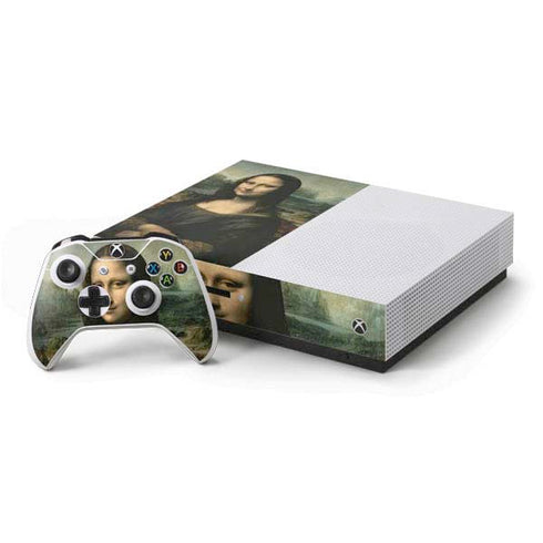 Leonardo da Vinci Mona Lisa Xbox One S Console and Controller Bundle Skin