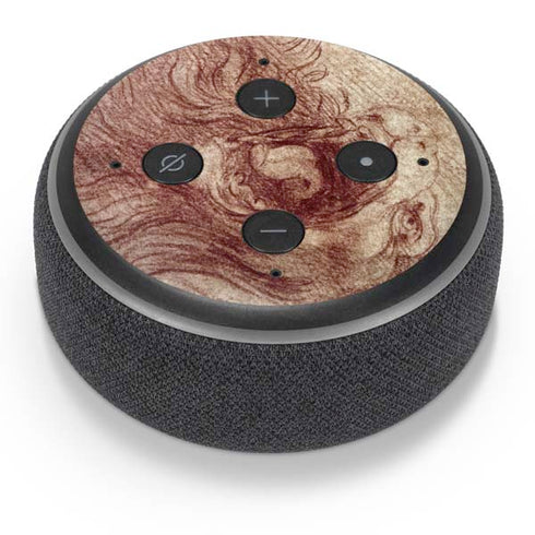 Leonardo da Vinci Sketch of a roaring lion Amazon Echo Dot Skin