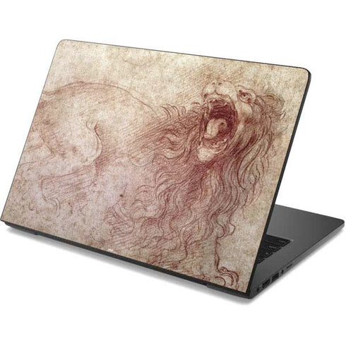 Leonardo da Vinci Sketch of a roaring lion Dell Chromebook Skin
