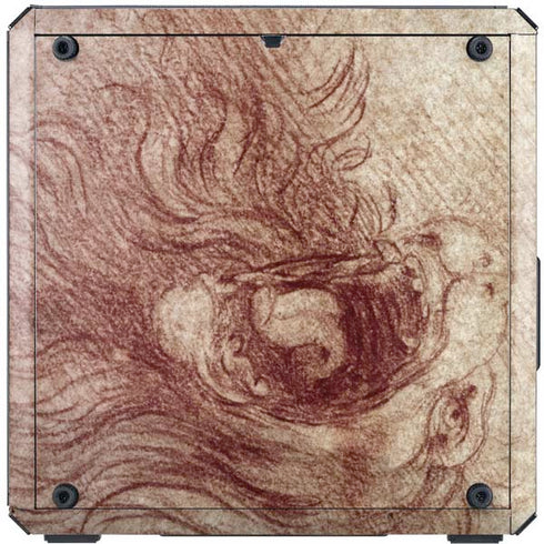 Leonardo da Vinci Sketch of a roaring lion Cooler Master MasterBox Q300L Mini Tower Skin