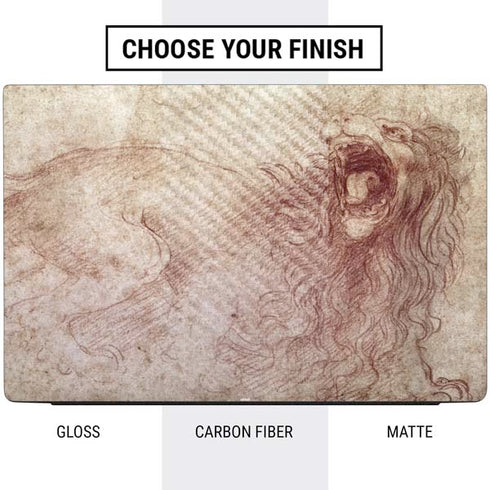 Leonardo da Vinci Sketch of a roaring lion Dell Vostro Skin