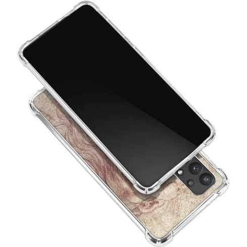 Leonardo da Vinci Sketch of a roaring lion Galaxy A32 5G Clear Case