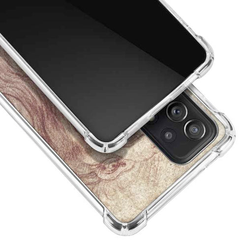Leonardo da Vinci Sketch of a roaring lion Galaxy A52 5G Clear Case