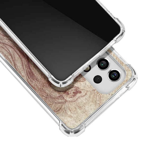Leonardo da Vinci Sketch of a roaring lion Galaxy A53 5G Clear Case