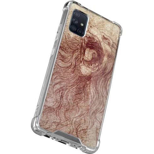 Leonardo da Vinci Sketch of a roaring lion Galaxy A71 5G Clear Case