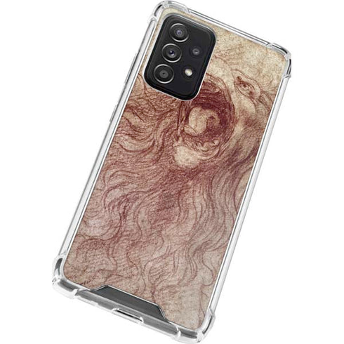 Leonardo da Vinci Sketch of a roaring lion Galaxy A72 5G Clear Case