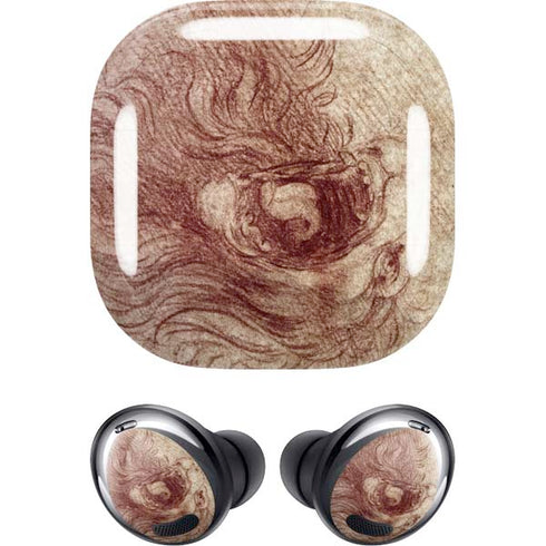 Leonardo da Vinci Sketch of a roaring lion Galaxy Buds Pro Skin