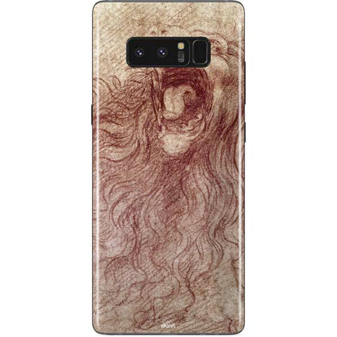 Leonardo da Vinci Sketch of a roaring lion Galaxy Note 8 Skin