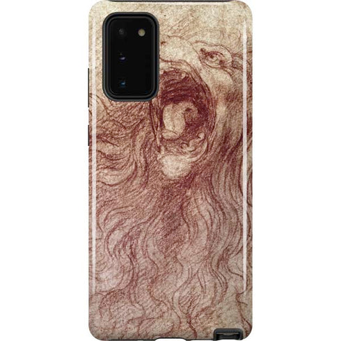 Leonardo da Vinci Sketch of a roaring lion Galaxy Note20 5G Pro Case