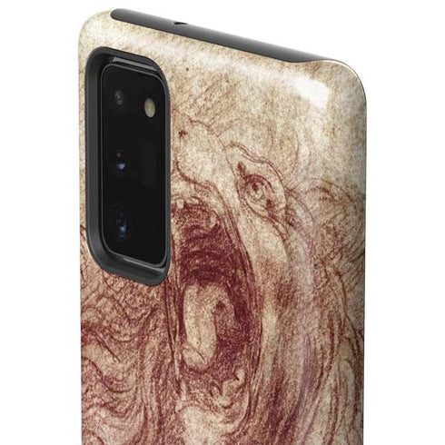 Leonardo da Vinci Sketch of a roaring lion Galaxy Note20 5G Pro Case