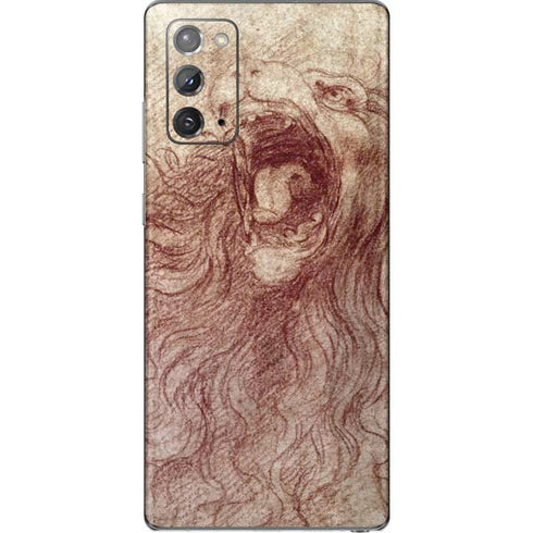 Leonardo da Vinci Sketch of a roaring lion Galaxy Note20 5G Skin