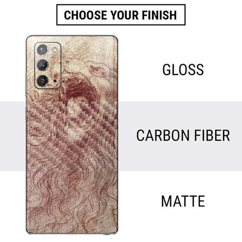 Leonardo da Vinci Sketch of a roaring lion Galaxy Note20 5G Skin