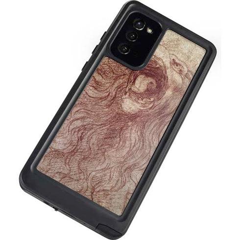 Leonardo da Vinci Sketch of a roaring lion Galaxy Note20 5G Waterproof Case