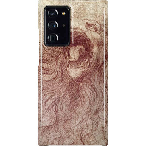 Leonardo da Vinci Sketch of a roaring lion Galaxy Note20 Ultra 5G Lite Case