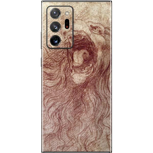 Leonardo da Vinci Sketch of a roaring lion Galaxy Note20 Ultra 5G Skin