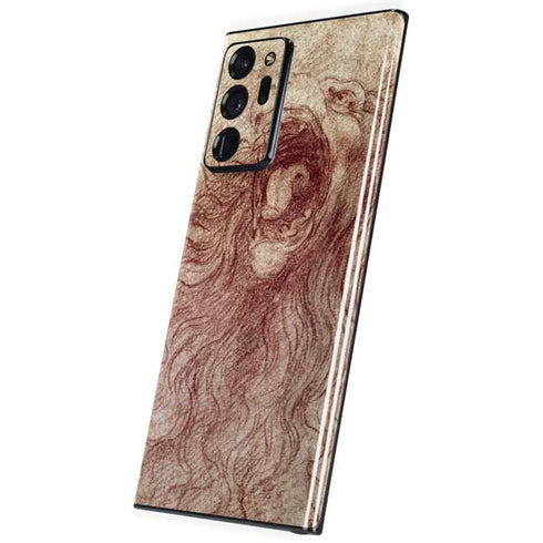 Leonardo da Vinci Sketch of a roaring lion Galaxy Note20 Ultra 5G Skin