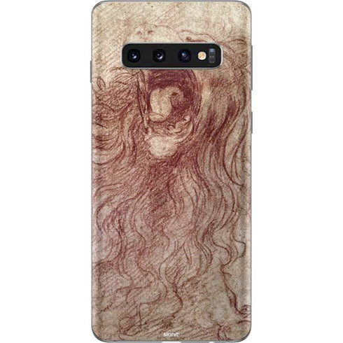 Leonardo da Vinci Sketch of a roaring lion Galaxy S10 Skin