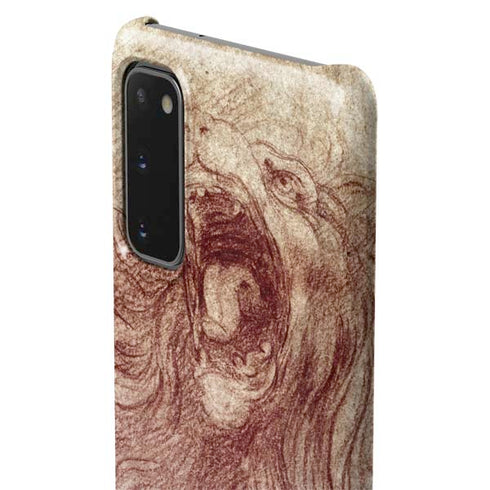 Leonardo da Vinci Sketch of a roaring lion Galaxy S20 Lite Case