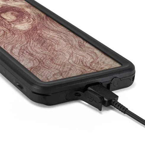 Leonardo da Vinci Sketch of a roaring lion Galaxy S20 Plus Waterproof Case