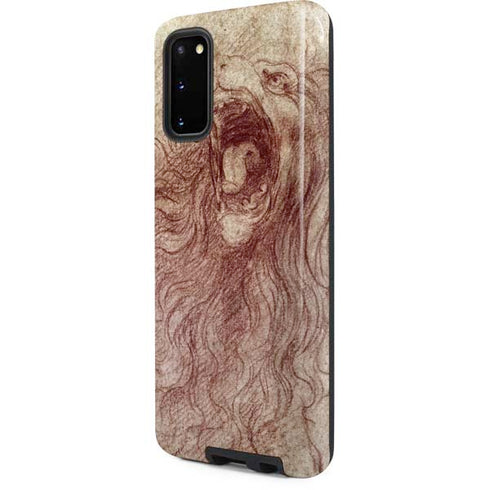 Leonardo da Vinci Sketch of a roaring lion Galaxy S20 Pro Case