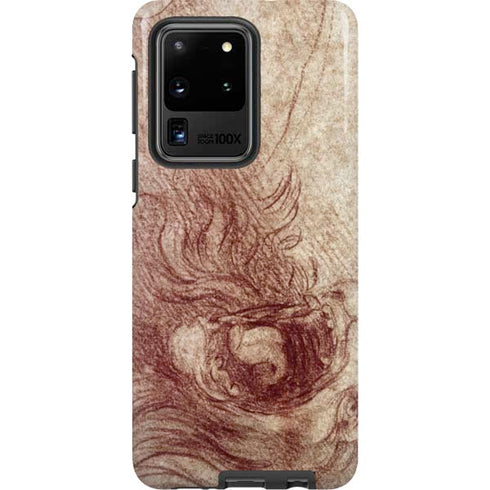 Leonardo da Vinci Sketch of a roaring lion Galaxy S20 Ultra 5G Pro Case