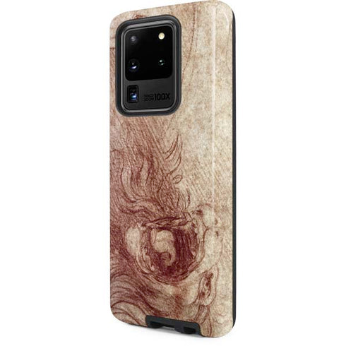 Leonardo da Vinci Sketch of a roaring lion Galaxy S20 Ultra 5G Pro Case