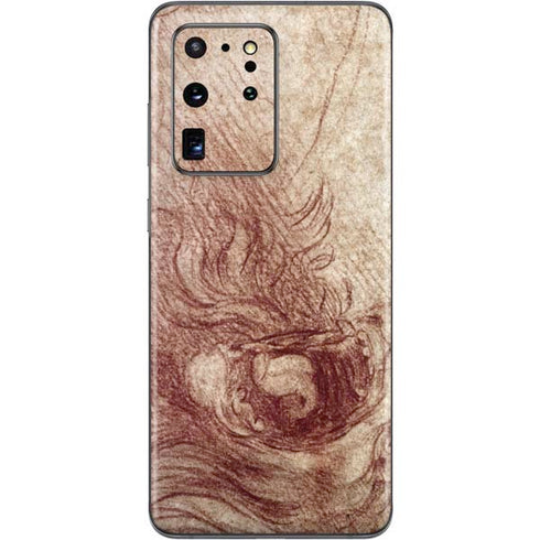 Leonardo da Vinci Sketch of a roaring lion Galaxy S20 Ultra 5G Skin