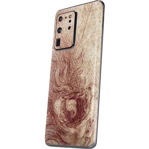 Leonardo da Vinci Sketch of a roaring lion Galaxy S20 Ultra 5G Skin