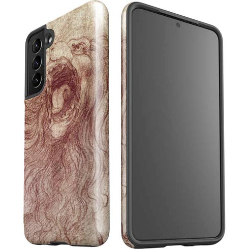 Leonardo da Vinci Sketch of a roaring lion Galaxy S21 5G Pro Case