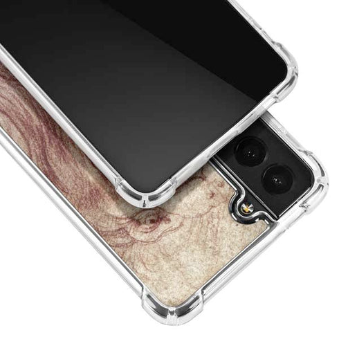 Leonardo da Vinci Sketch of a roaring lion Galaxy S22 Clear Case