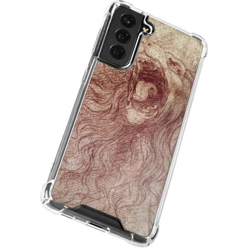 Leonardo da Vinci Sketch of a roaring lion Galaxy S22 Plus Clear Case