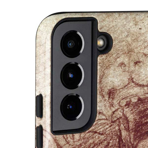 Leonardo da Vinci Sketch of a roaring lion Galaxy S22 Plus Pro Case