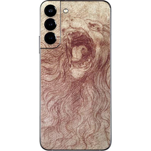 Leonardo da Vinci Sketch of a roaring lion Galaxy S22 Plus Skin