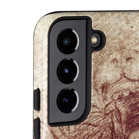 Leonardo da Vinci Sketch of a roaring lion Galaxy S22 Pro Case