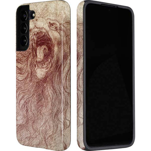 Leonardo da Vinci Sketch of a roaring lion Galaxy S22 Pro Case