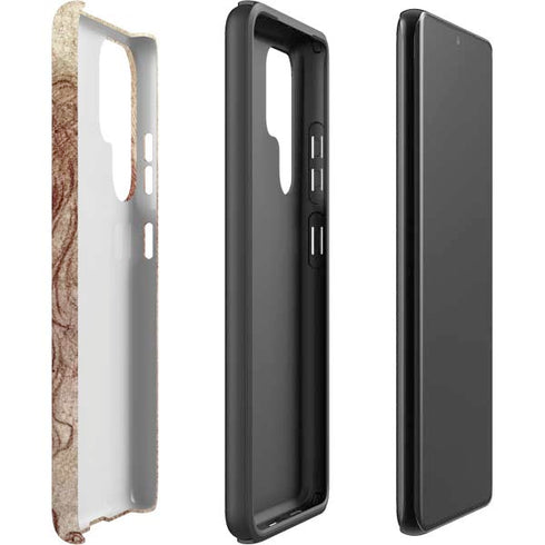 Leonardo da Vinci Sketch of a roaring lion Galaxy S22 Ultra Pro Case