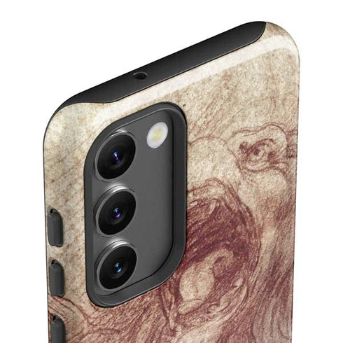 Leonardo da Vinci Sketch of a roaring lion Galaxy S23 Pro Case