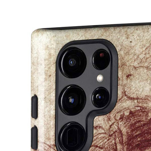 da Vinci - Sketch of a roaring lion by Da Vinci Galaxy S24 Ultra Impact Case