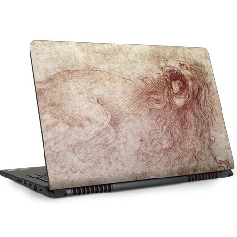 Leonardo da Vinci Sketch of a roaring lion Dell Inspiron Skin