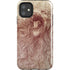 Leonardo da Vinci Sketch of a roaring lion iPhone 11 Impact Case