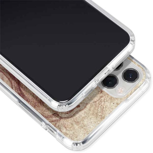 da Vinci - Sketch of a roaring lion by Da Vinci iPhone 11 Pro Clear Case