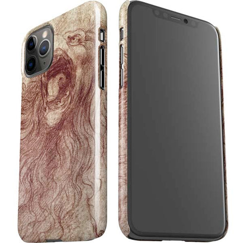 Leonardo da Vinci Sketch of a roaring lion iPhone 11 Pro Lite Case